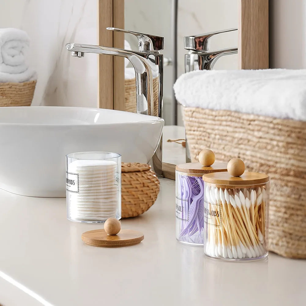 Multi-functional Organizer Holder Dispenser Bathroom Swab Round Pads