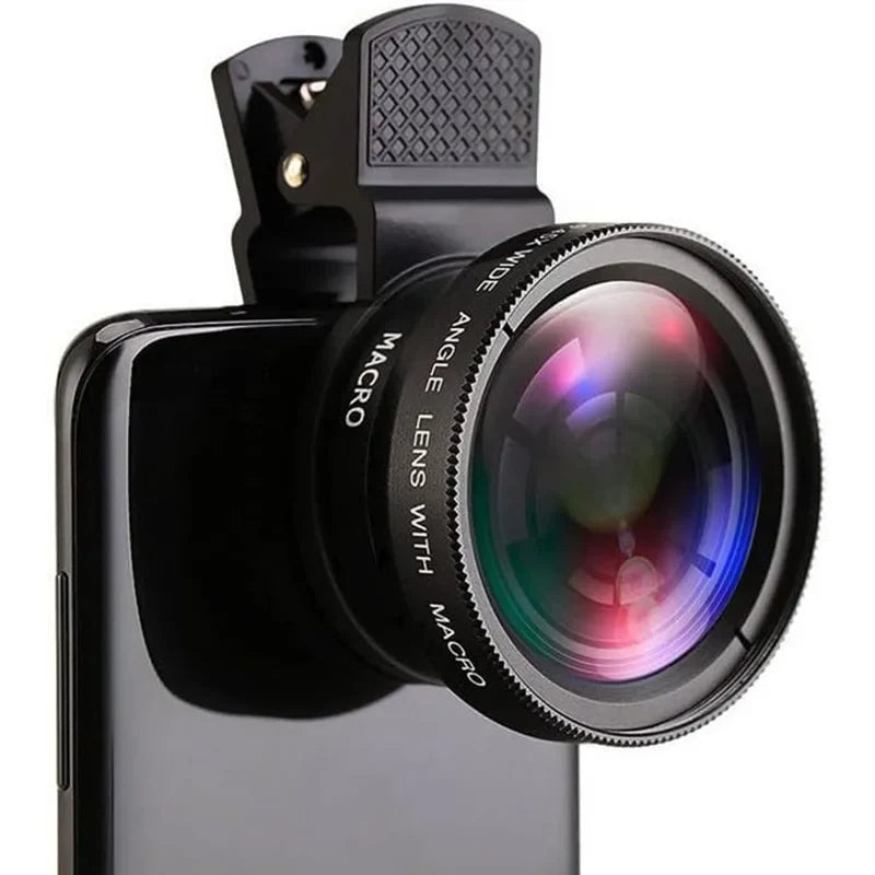 2-in-1 Wide Angle & Macro Clip-On Phone Lens Kit | 0.45X HD