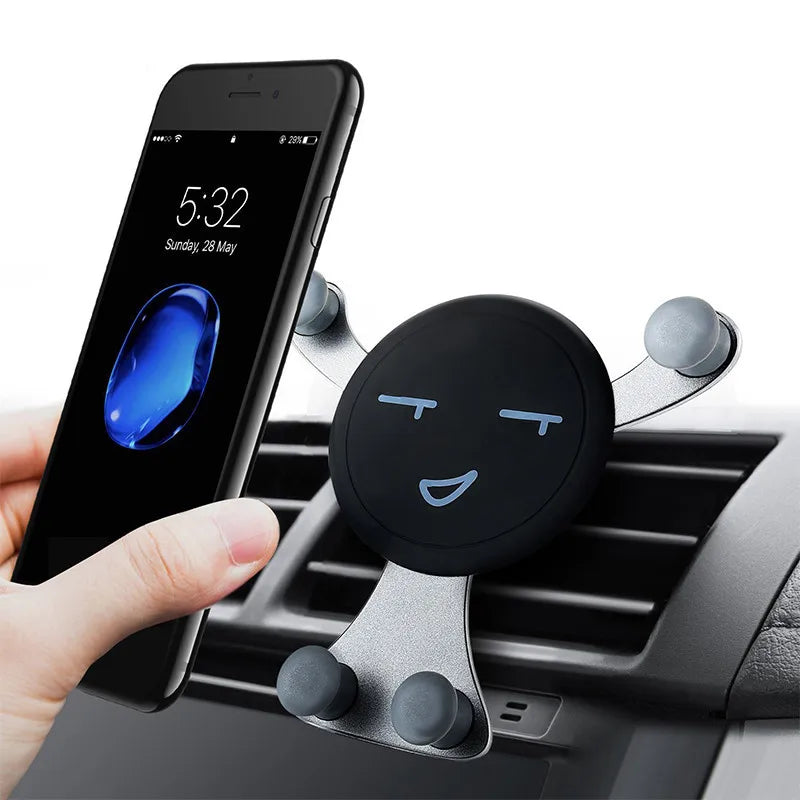 Gravity Car Phone Holder Air Vent Clip | iPhone & Samsung