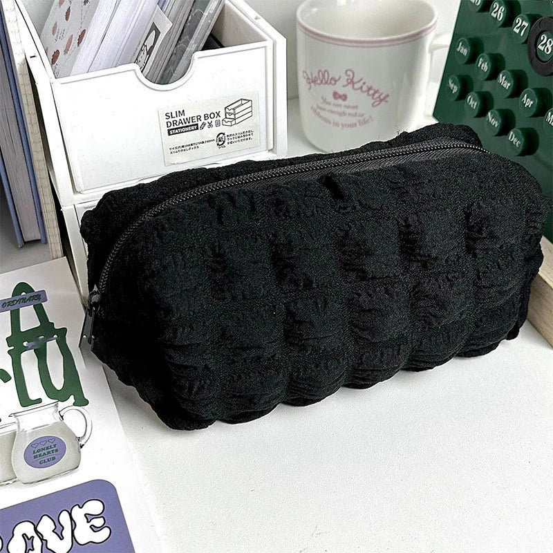 Pillow Pencil Case – Large Capacity Polyester Cosmetic Bag
