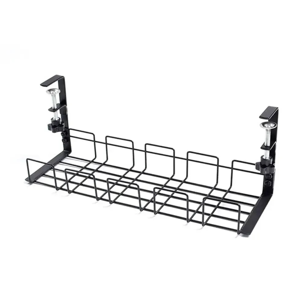 Under Desk Cable Management Tray | Metal Wire Organizer Rack