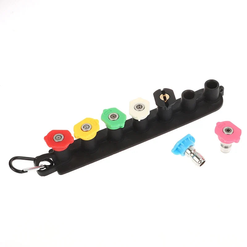 Pressure Washer Nozzle Tips Set – 5/7 Tips & Holder, 1/4" Quick Connect