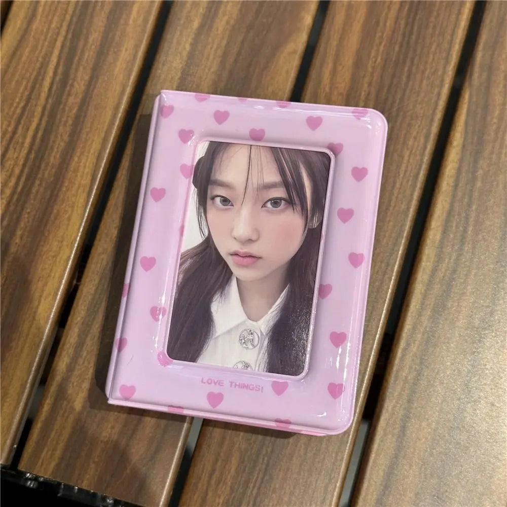 Mini Kpop Photo Card Binder Album – 20 Pockets, 3 Inch