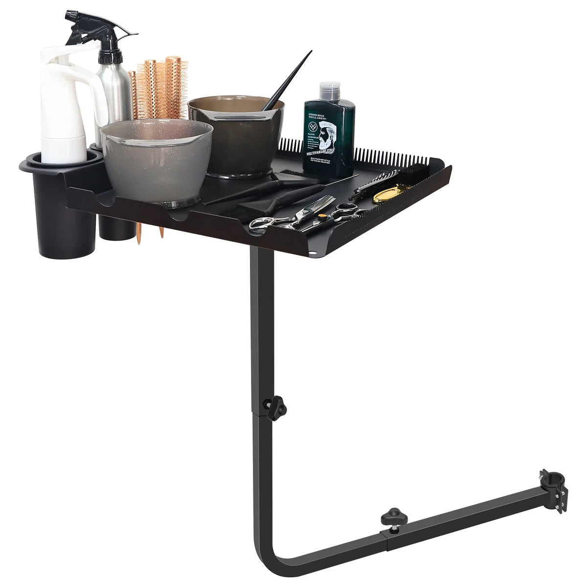 Barber Tray Cart | 360° Rotating Adjustable Salon Chair Tray