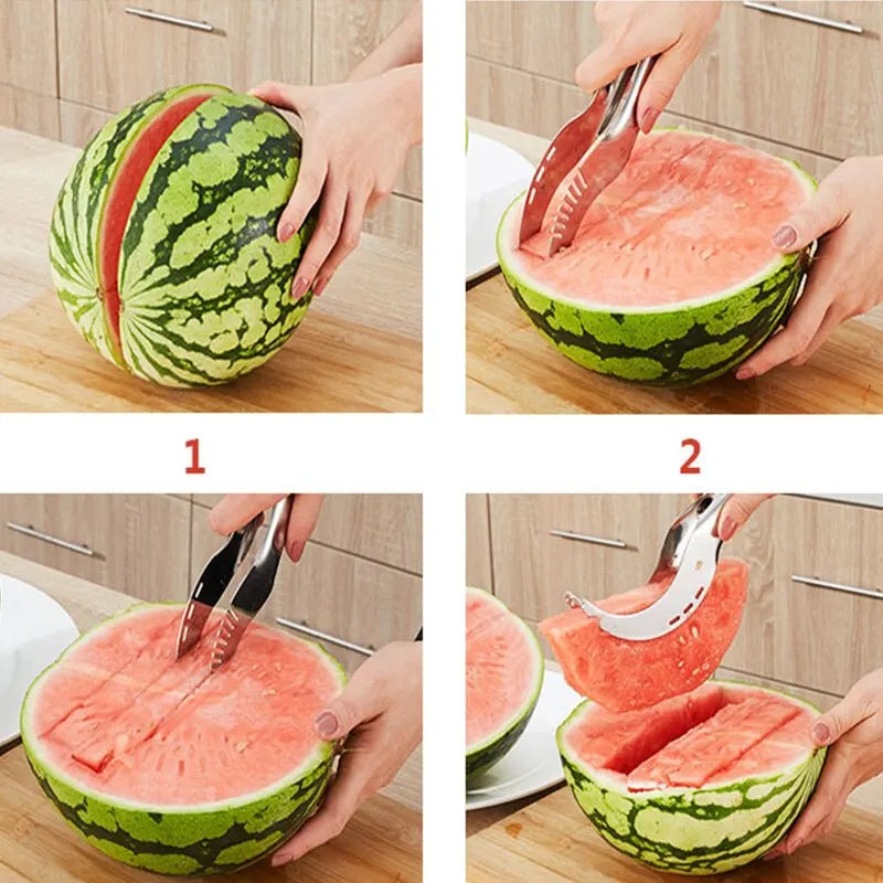 Stainless Steel Watermelon Slicer Corer & Fruit Cutting Tool
