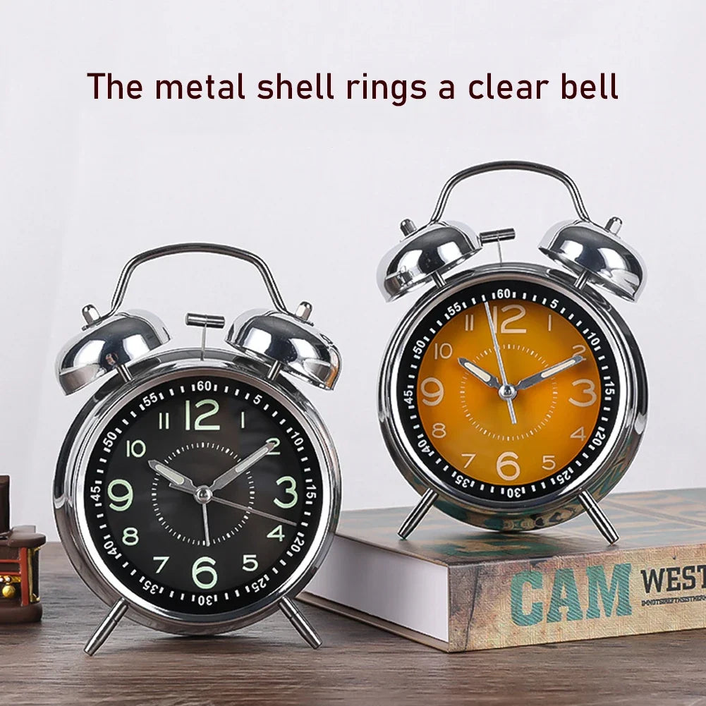 Twin-Bell Vintage Alarm Clock | Loud, Compact & Retro