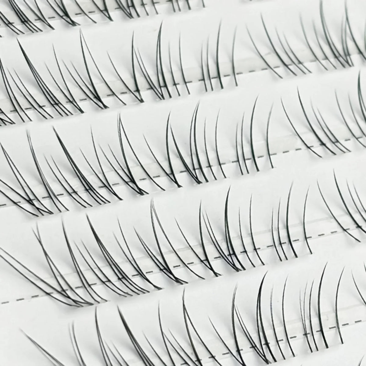Natural Cluster False Eyelashes | 9–11mm Black C Curl Lash Set