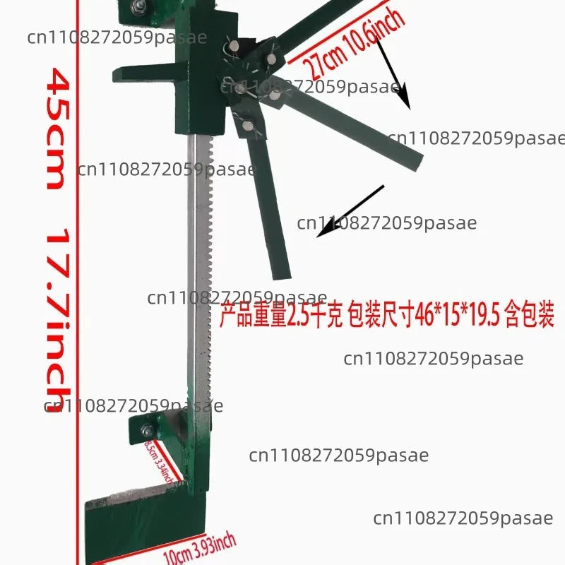 Manual Wall-Mounted Wood Splitter – Stainless Steel Firewood