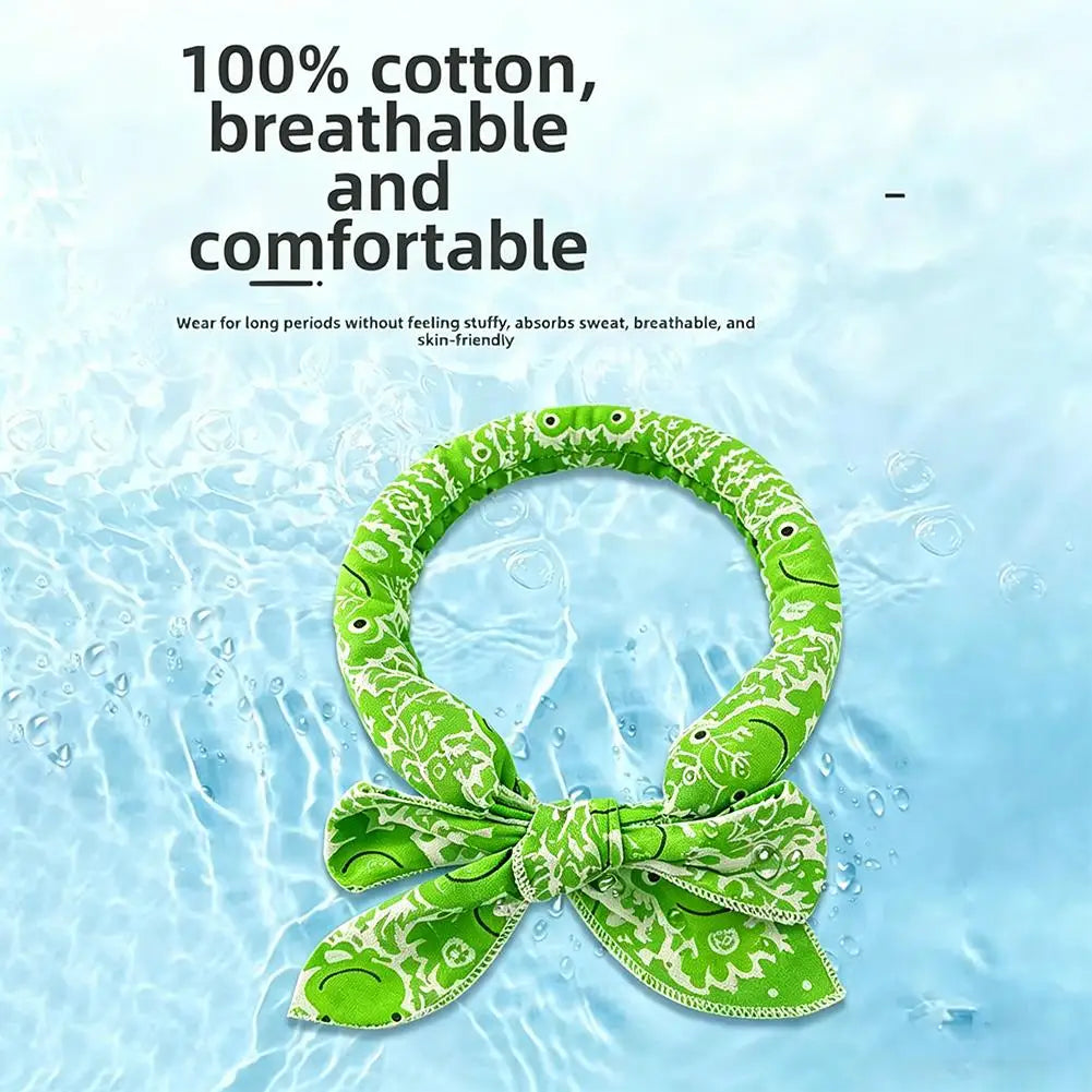 Dog Cooling Collar Summer Pet Cat Ice Scarf Animal People Outdoor