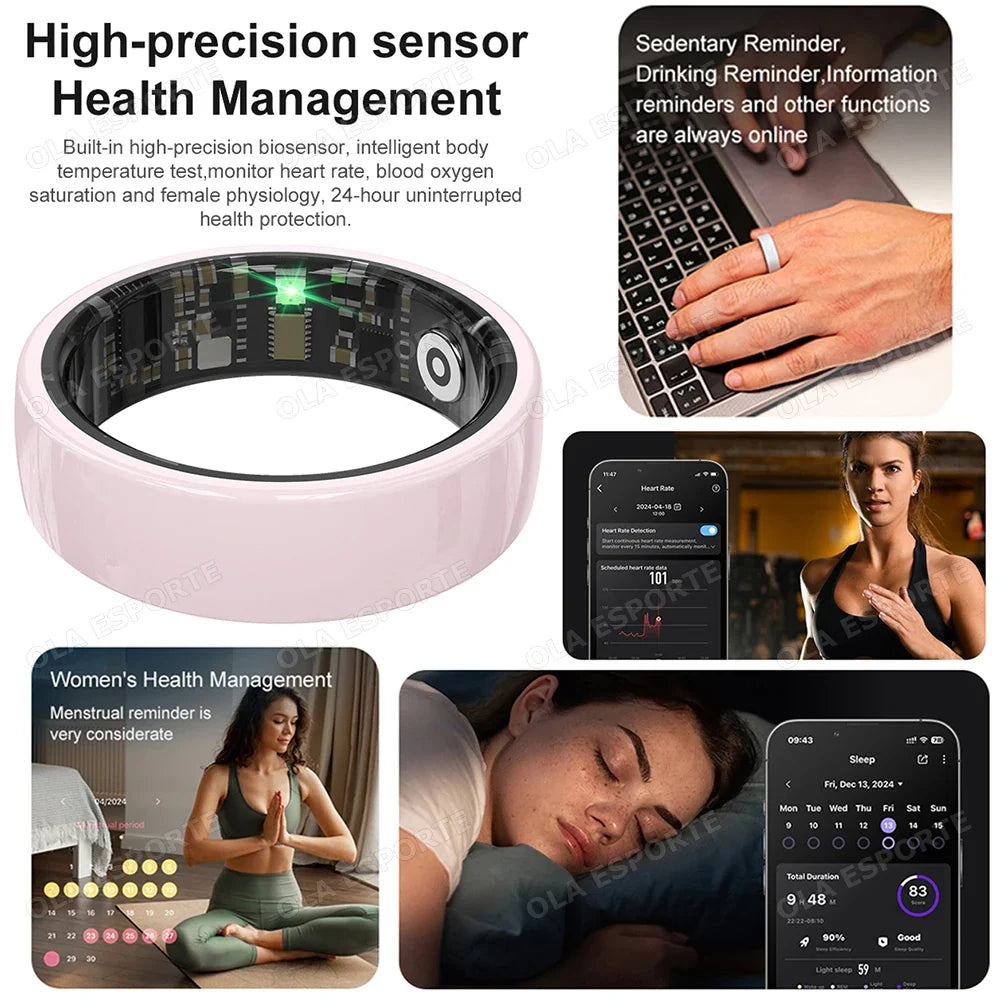 Ola Esporte Smart Ring – Heart Rate, Sleep & Stress Monitor