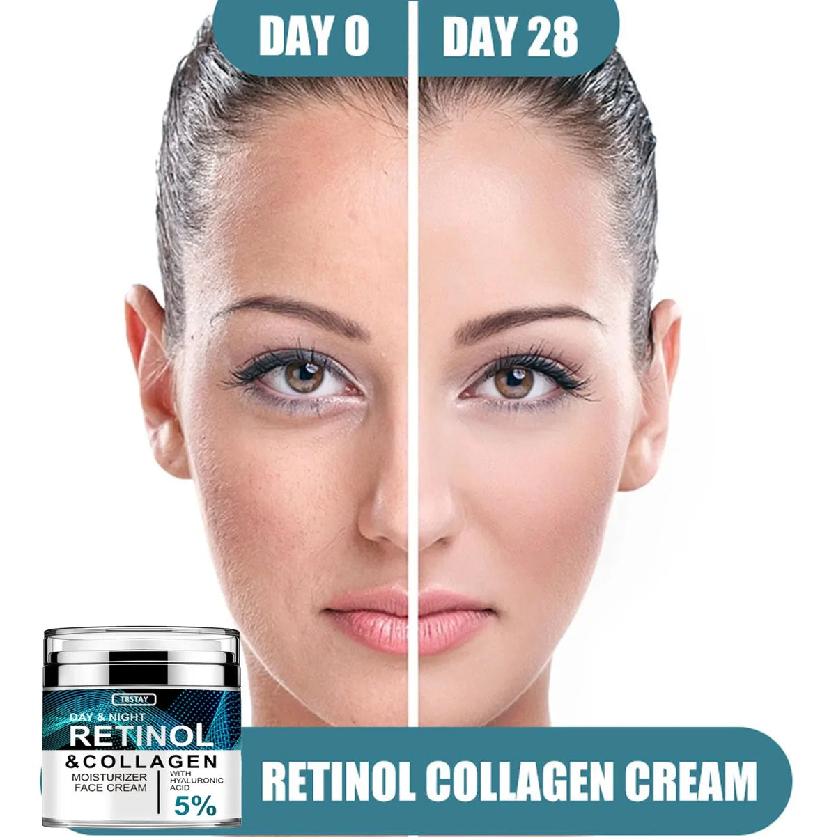 Collagen Retinol Hyaluronic Acid Cream Face Anti Againg