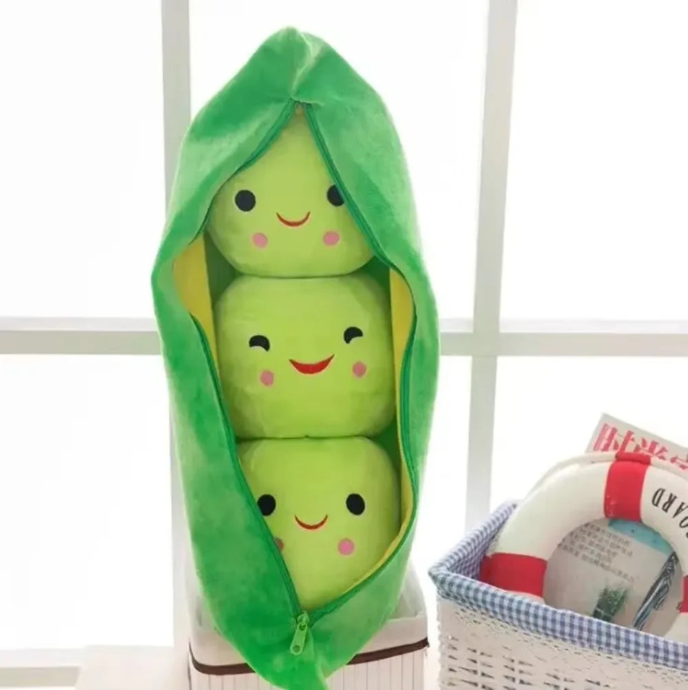 Cute Children's Baby Plush Peas Filled Plant Doll Toy Children Kawaii