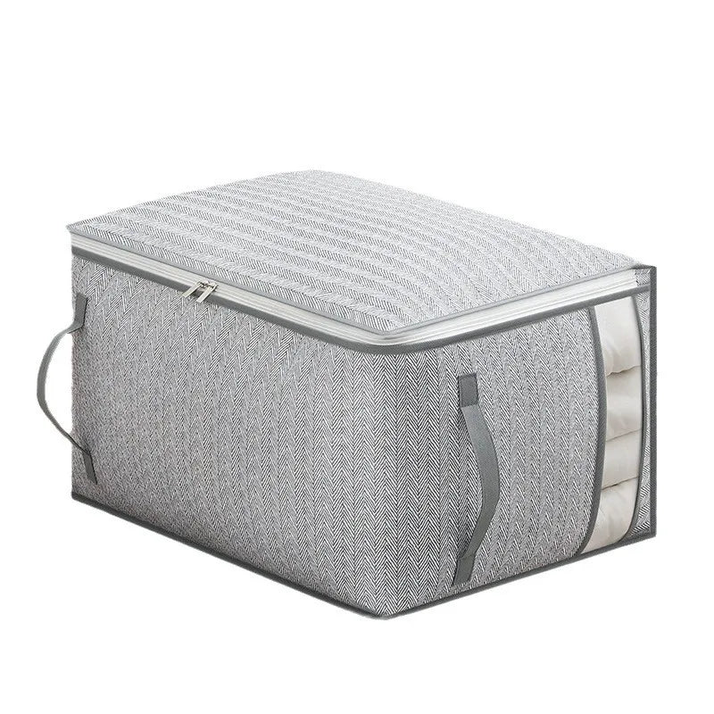 Gray Waterproof Clothes & Quilt Storage Bag with Window S/M/L