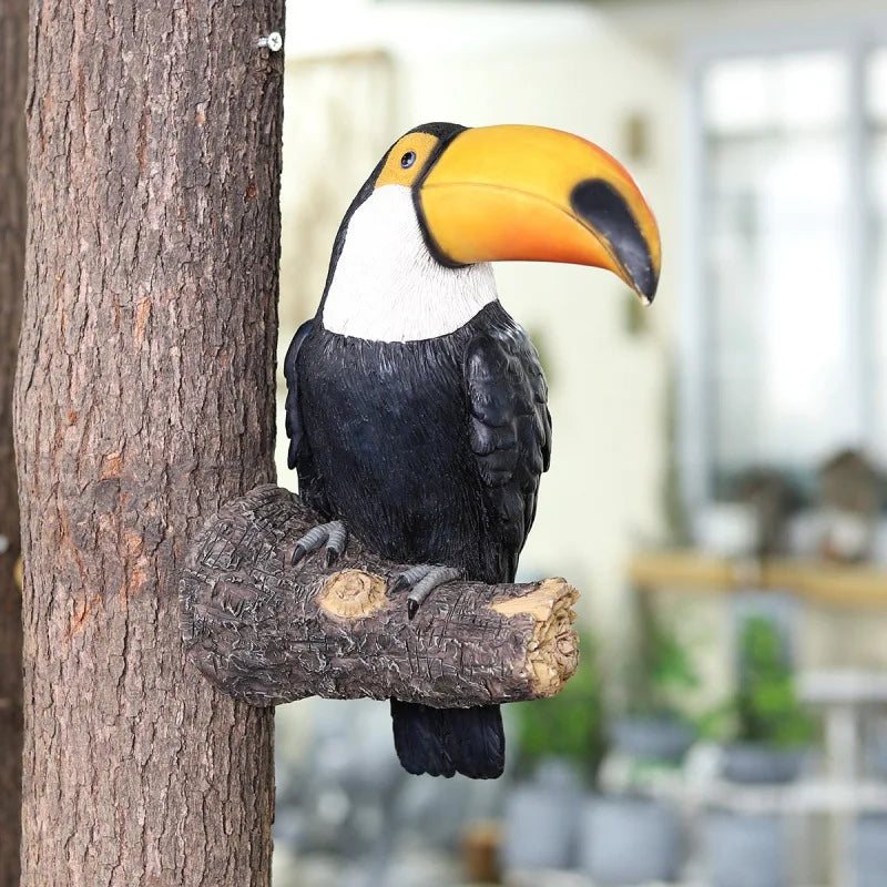 Toucan Bird Figurine – Resin Tree Hugger Garden Ornament