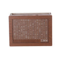 Wooden Money Box Counter Vintage Palace-style Transparent Piggy Bank