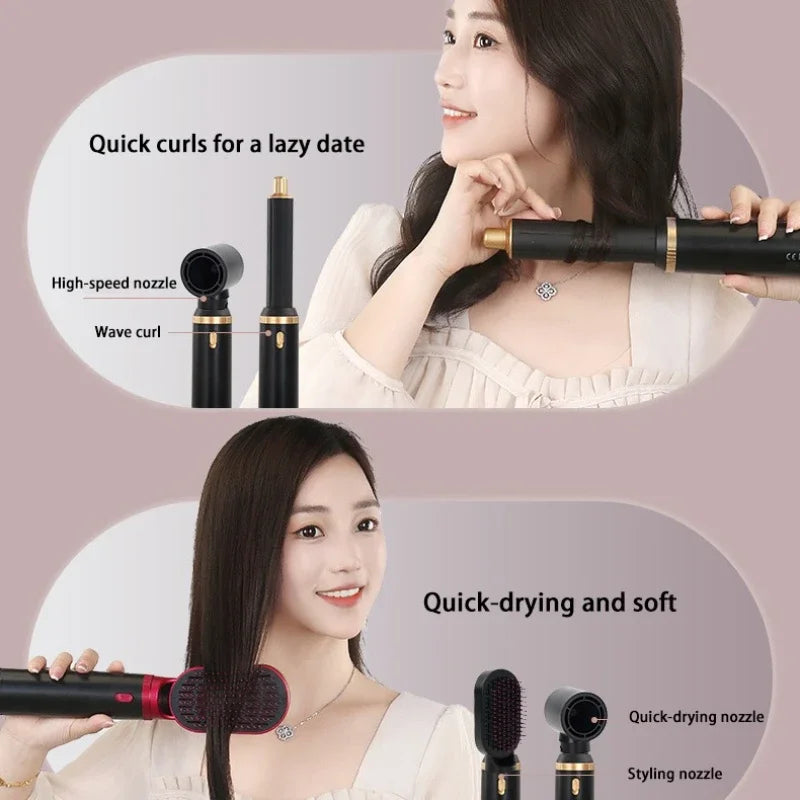 5-in-1 Hair Dryer Brush Set – Curler, Straightener & Styler
