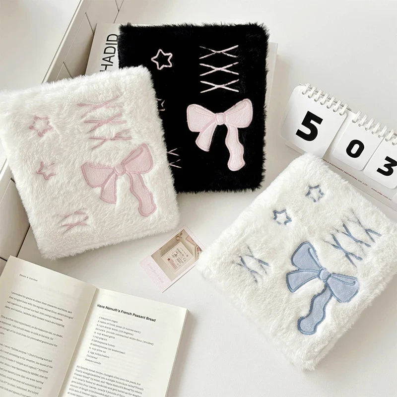 A6 Plush Ballet Bowknot Photocard Binder Album – Kpop Holder