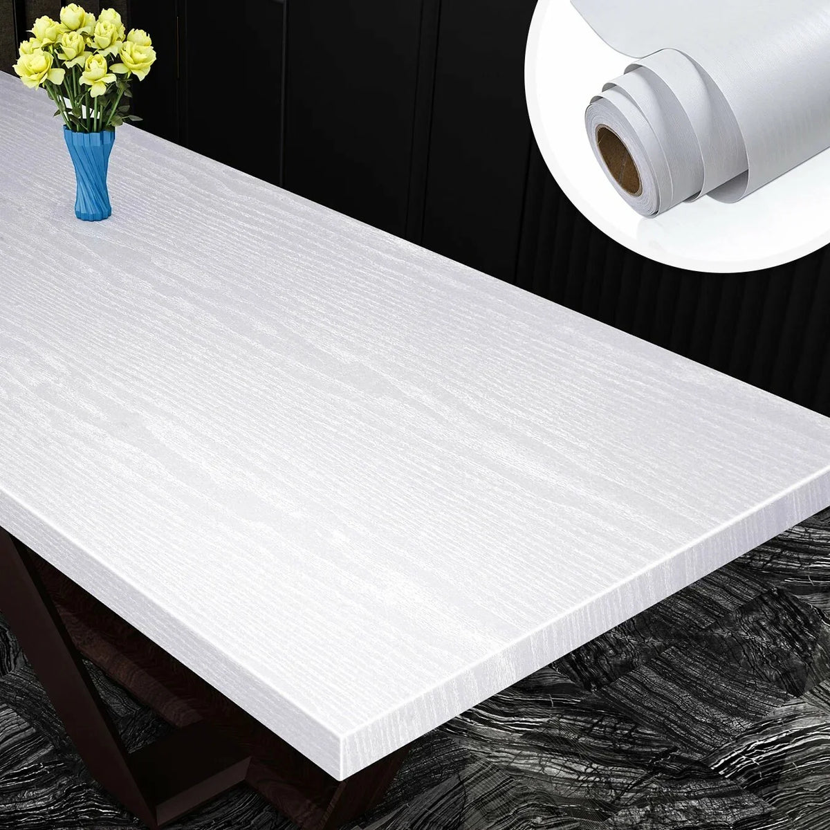PVC Wood Grain Peel & Stick Wallpaper 55cm | Self-Adhesive