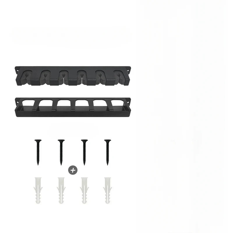 Easy-install ABS Fishing Rod Wall Rack High-density Foam Grip Storage