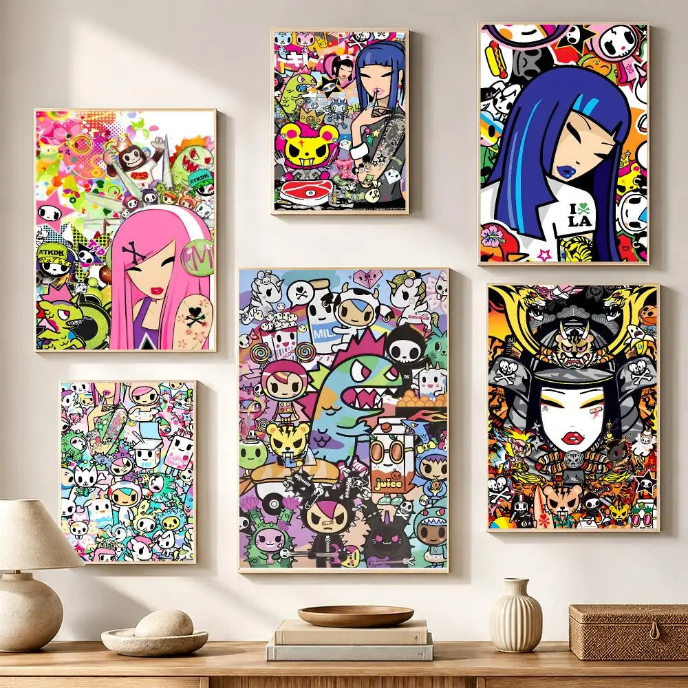 Tokidoki Fashion Poster HD Waterproof Wall Stickers | Décor