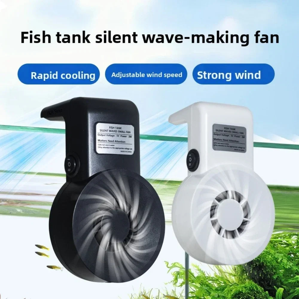 Dual Turbine USB Aquarium Chiller Fan – 3W Cooling System