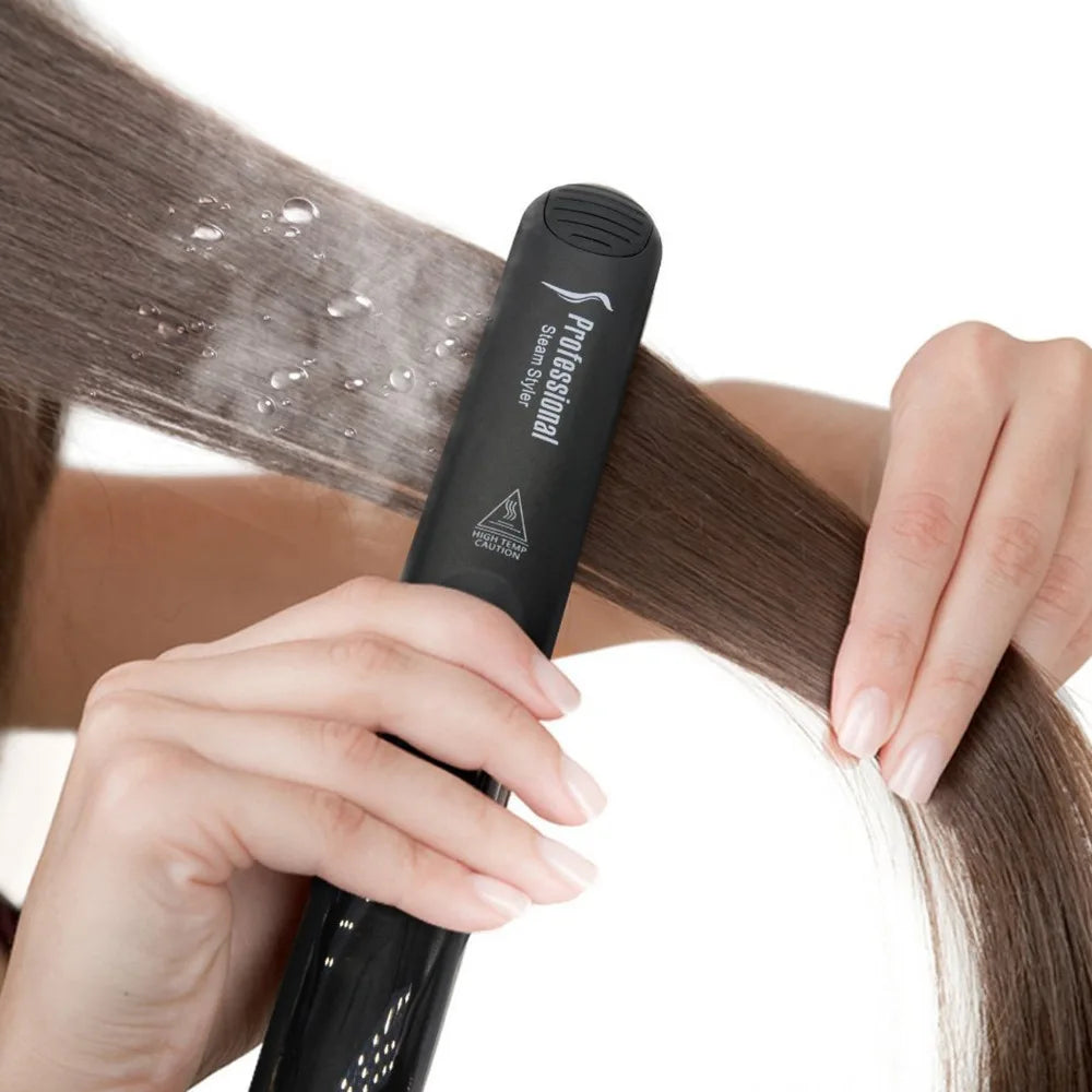 URGGU Steam Ceramic Hair Straightener – LED & PTC Plate