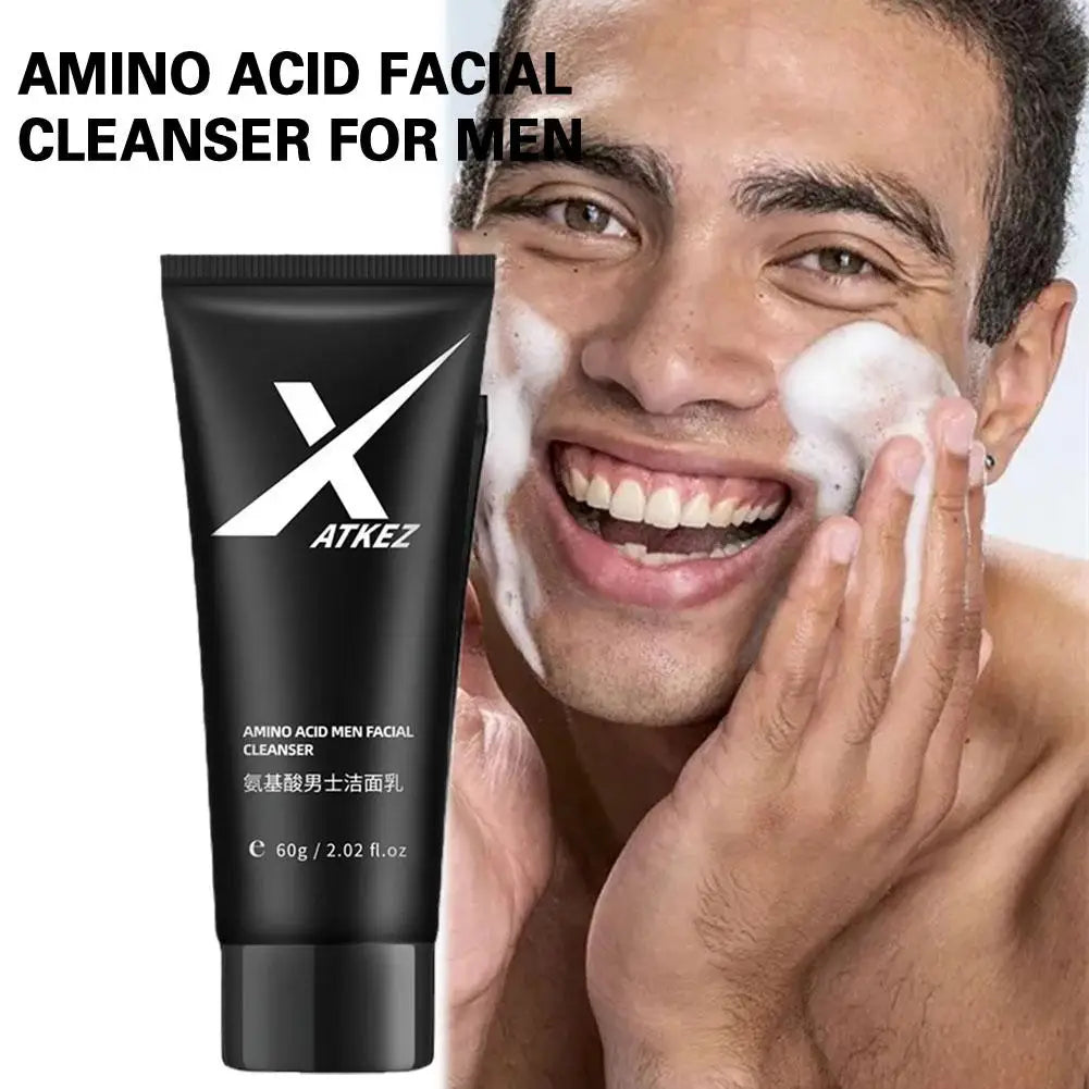 Amino Acid Face Wash for Men – Oily Skin Foaming Cleanser
