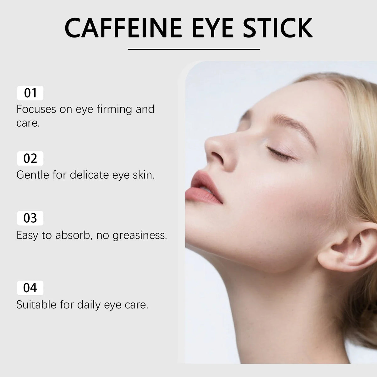Caffeine Eye Cream Stick – Brighten, Firm & Hydrate | 3g