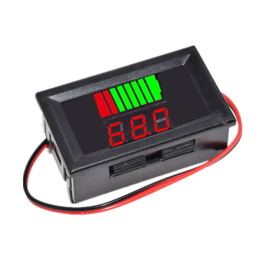 Digital Battery Voltmeter 12V–84V Charge Level Indicator