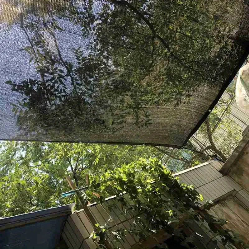 8-Pin Black HDPE Anti-UV Sun Shade Net – Pergola & Greenhouse