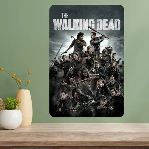 Walking Dead Classic TV Show Metal Poster Sign | Retro Wall Art