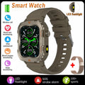 2026 Military Smart Watch Men IP67 3ATM Waterproof Outdoor Sports