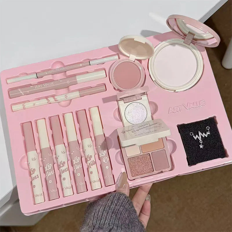 Art Value 13-Piece Full Face Makeup Set – Lips Eyes & Complexion