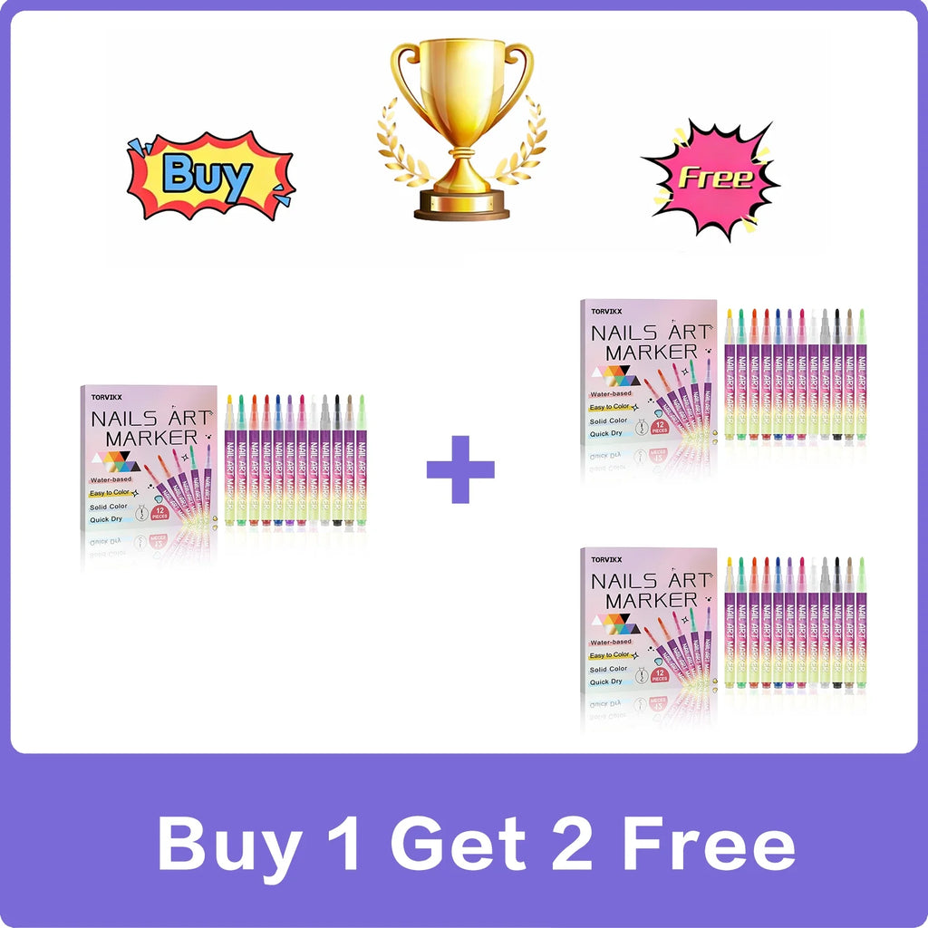 Nail Art Pen – Fine Tip, Waterproof, Quick Dry DIY Marker