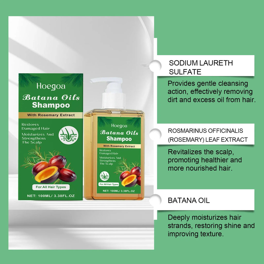 Batana & Rosemary Nourishing Shampoo – Gentle Scalp Care