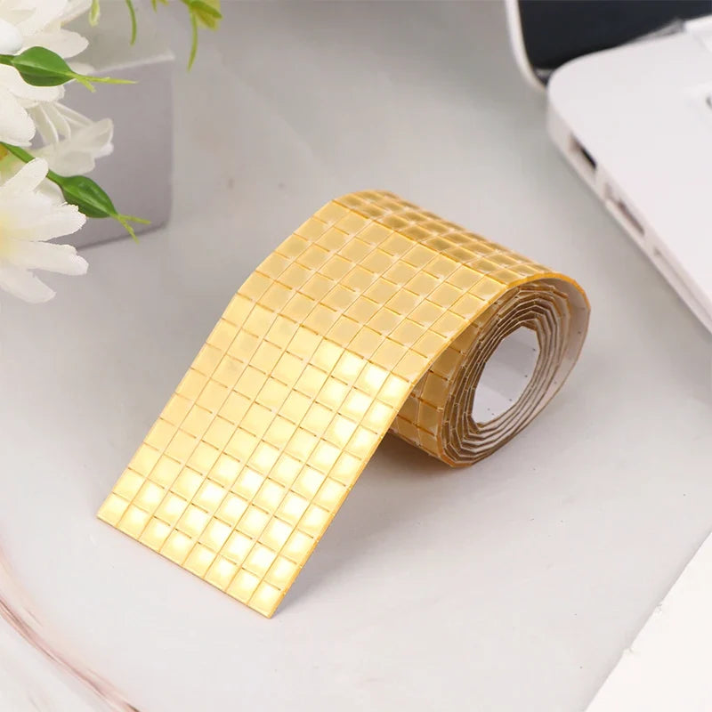 3D Disco Ball Mirror Wall Sticker Roll | DIY Acrylic Mosaic Decor