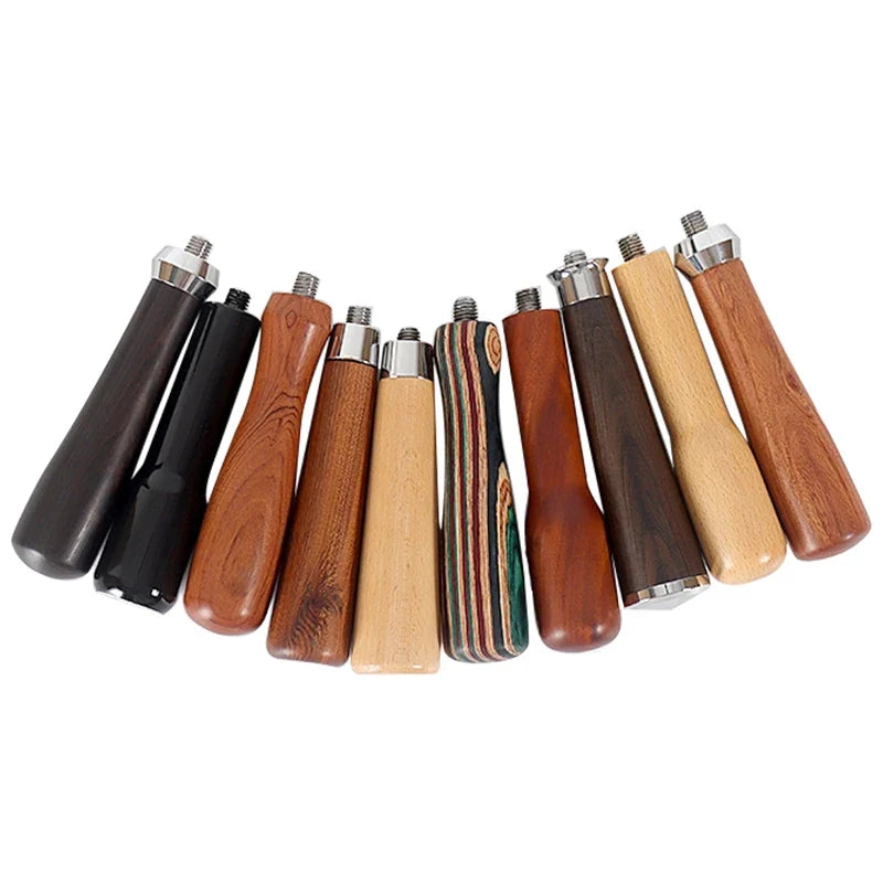 M10 Coffee Portafilter Handle Solid Wooden Filter Holder Revolving