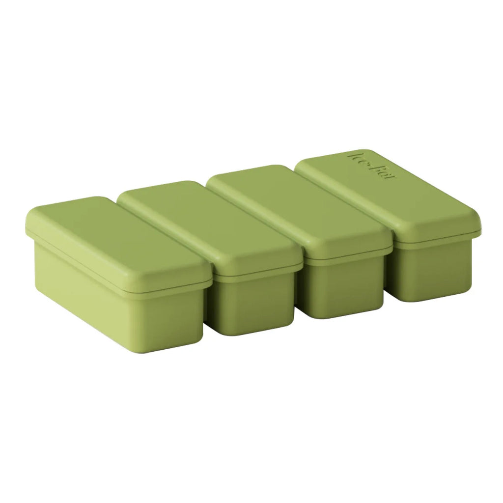 4 Grids Silicone Ice Cubes Trays Lid Homemade Popsicle Mould Food