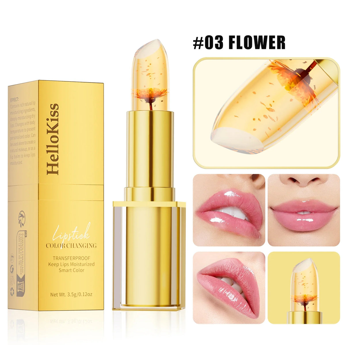 Hello Kiss pH Color Changing Lipstick – 24Hr Moisturizing Gloss