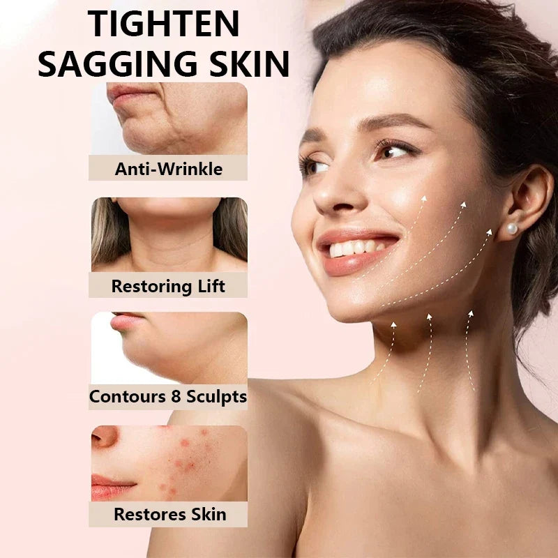 YURHERSU Snail V-Lift Facial Mask – Moisturizing, 5 Pcs