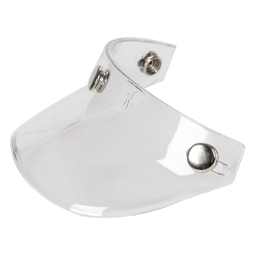 Universal 3-Snap Flip-Up Visor Wind Shield | Open Face Helmet
