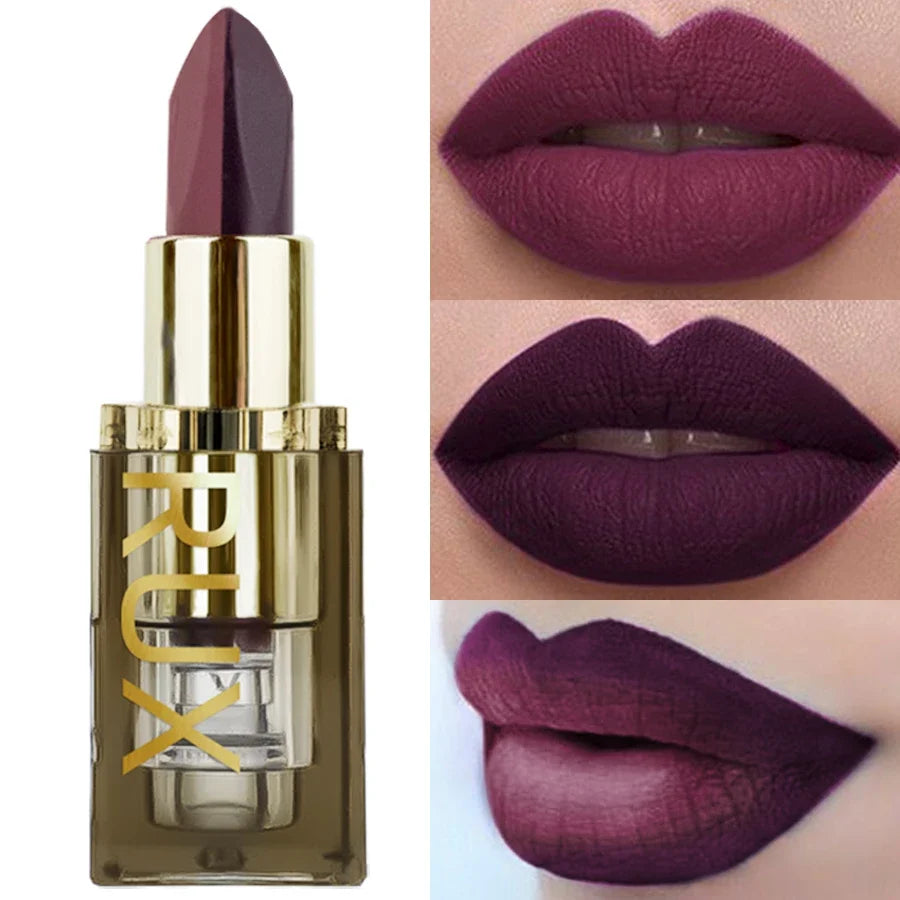 KAFURUX Two-Tone Velvet Lipstick – Waterproof & Long-Lasting