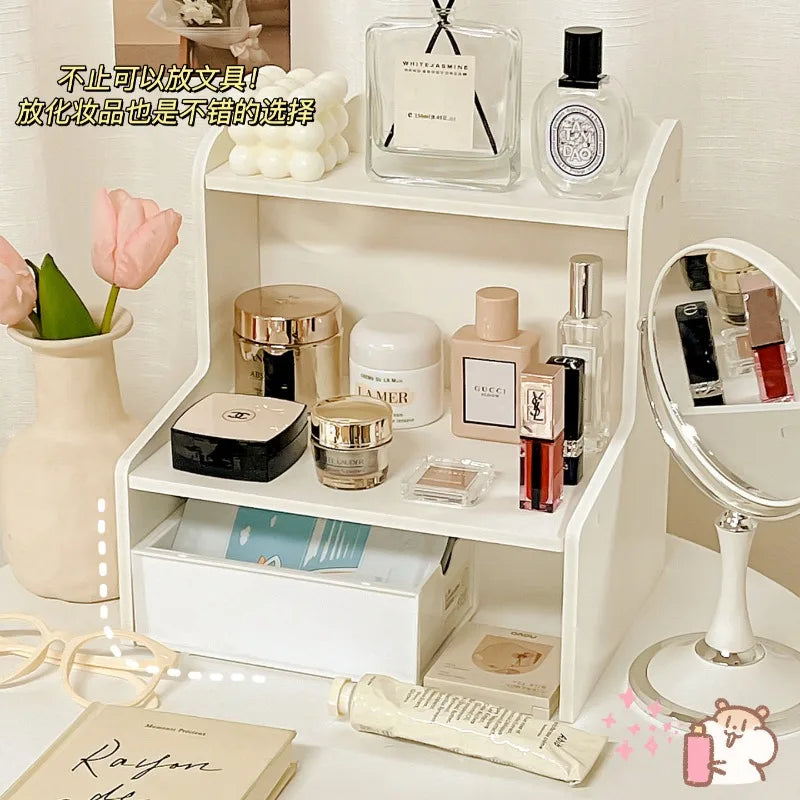 Desktop Multi-Layer Shelf – Stationery, Books & Cosmetics