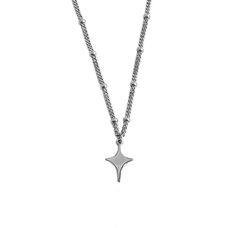 Star Choker Necklace – Titanium Steel Pendant Chain Unisex
