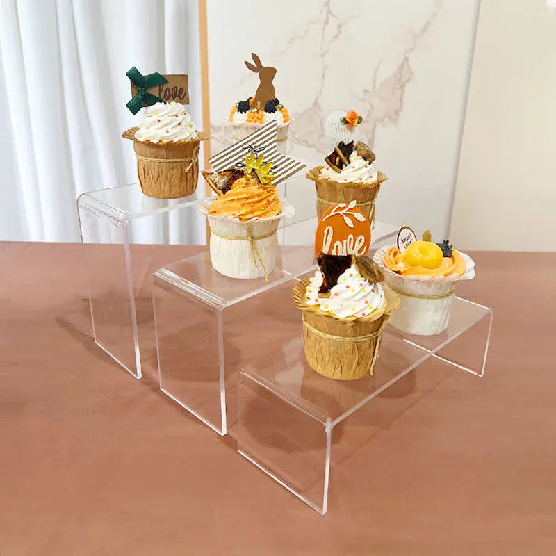 Acrylic Multi-Layer Ladder Display Stand | Dessert & Dolls