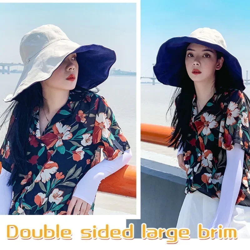 Women's Wide Brim UPF 50+ Sun Hat | Foldable Beach Hiking