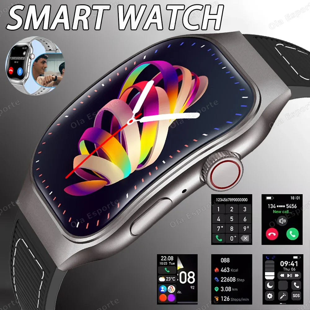 Ola Esporte 2.01" HD Smart Watch – ECG+PPG & Bluetooth Calls