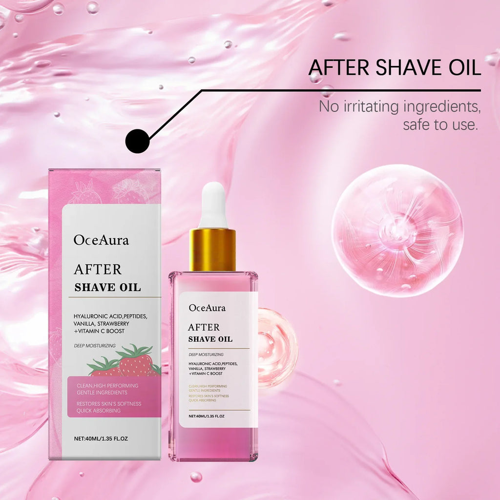 OceAura Strawberry Vanilla After Shave Oil – Soothing 40ml