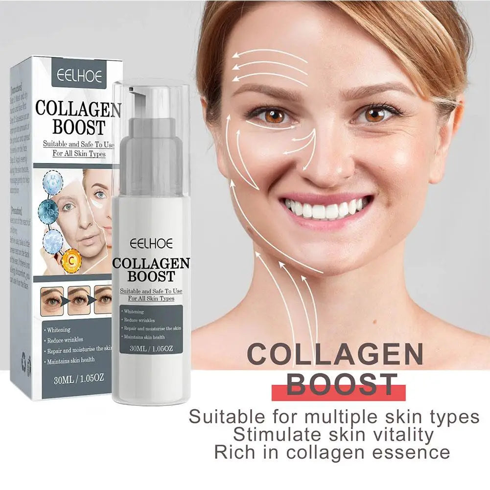1 2 Collagen Boost Firming Essence Cream Fade Fine Lines Face