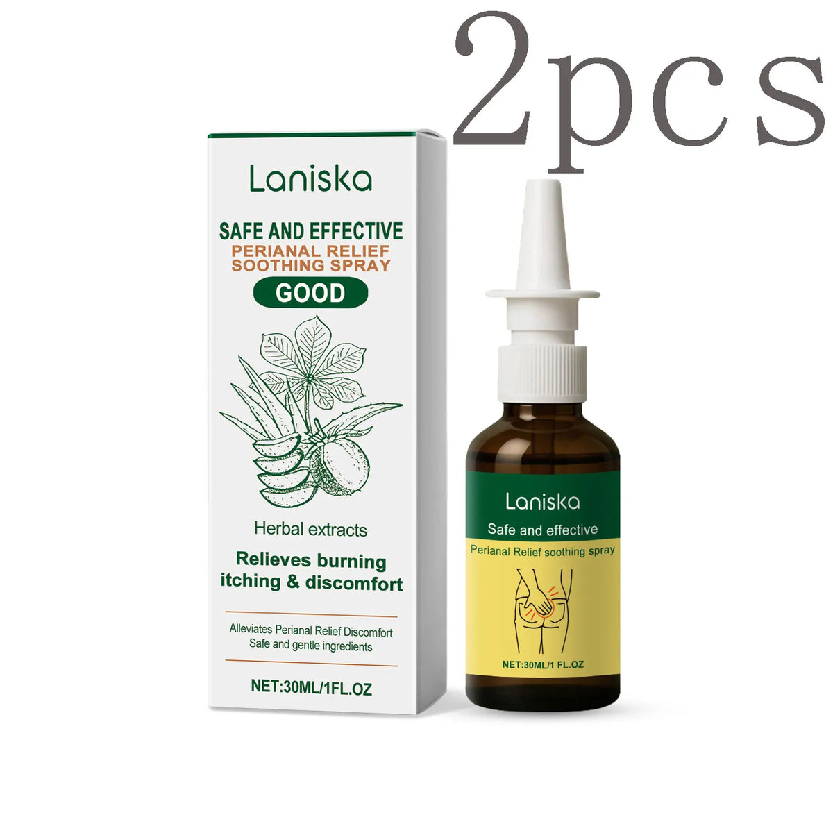 Laniska Perianal Care Spray – Moisturizing & Soothing 30ml